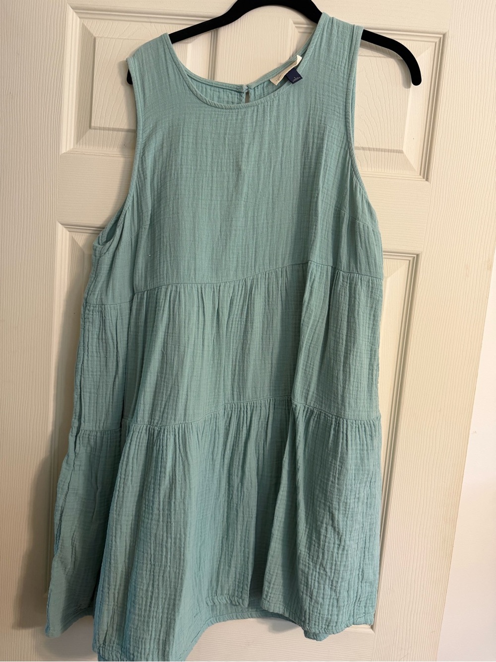 Target Light Aqua Tiered Sleeveless Mini Dress